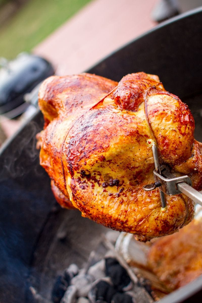 How To Rotisserie A Turkey Recipes Weber Grills